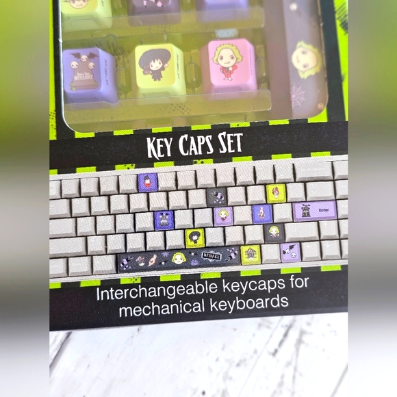 Beetlejuice Computer Key Caps Set for Mechanical Keyboards Interchangeable - Picture 4 of 6
